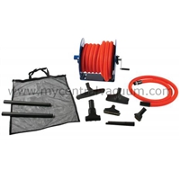 Elite Garage Kit - Garage Tool Set for Central Vacuums - Featuring 50 Foot Hose and Reel