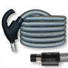 Comfort Grip Type Handle Central Vacuum Hose with System On/Off and Power Brush On/Off Switching